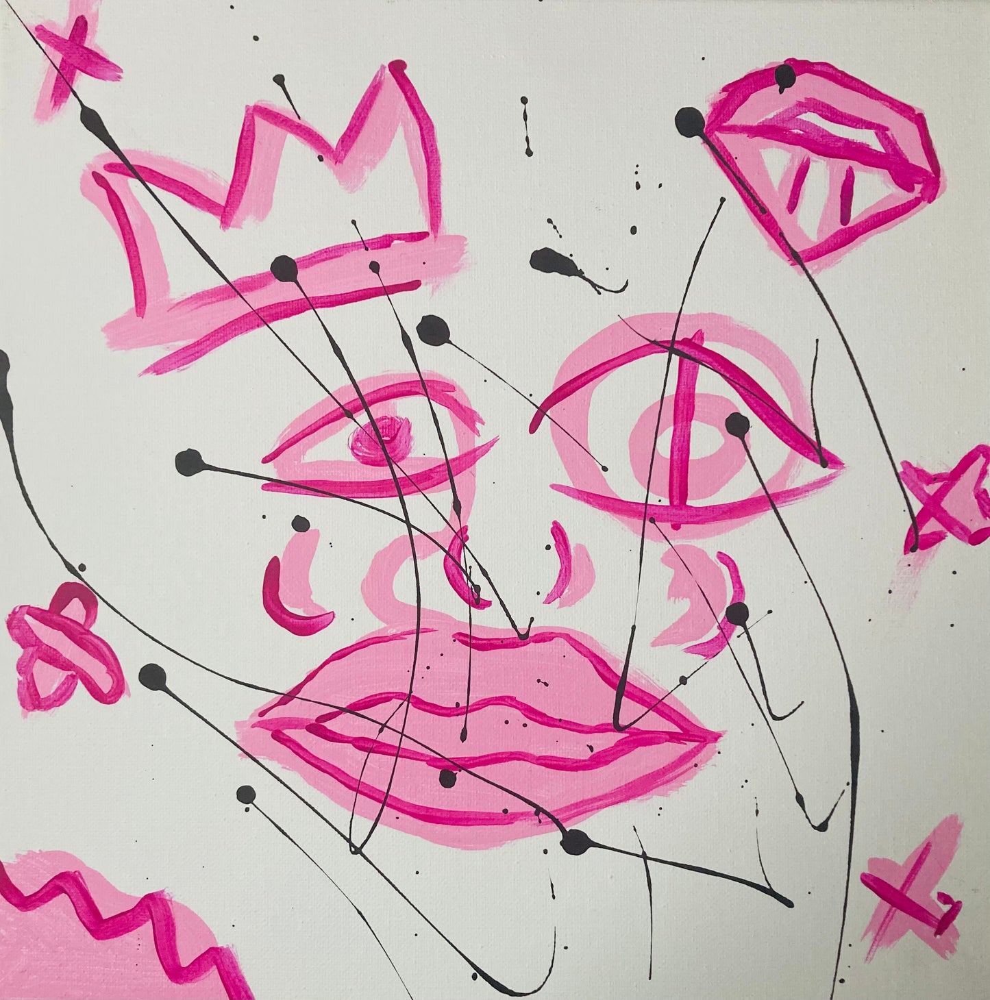 Black Melodee "Pink" | Art Print