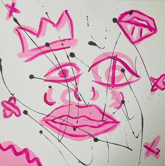 Black Melodee "Pink" | Art Print