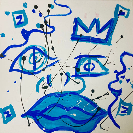 Black Melodee "Blue" | Art Print