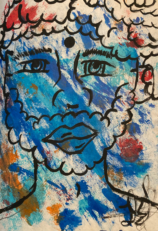 Blue Man | Art Print